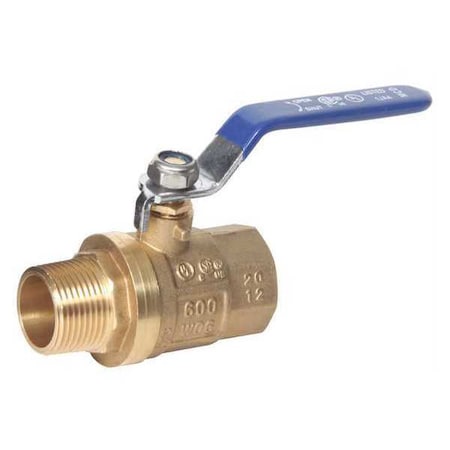 Brass Ball Valve,1-1/2 MPT X FPT