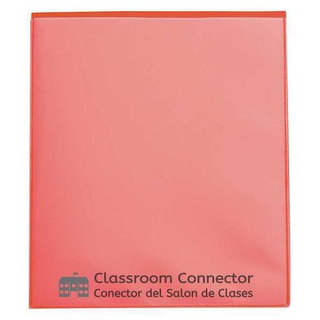 Classroom Connector Folders, Orange, PK25
