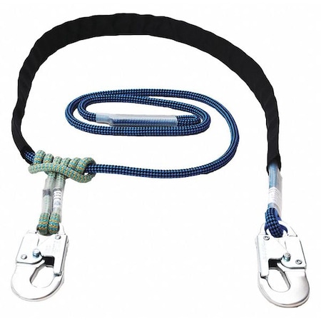 Lanyard, 10ft, Black/white