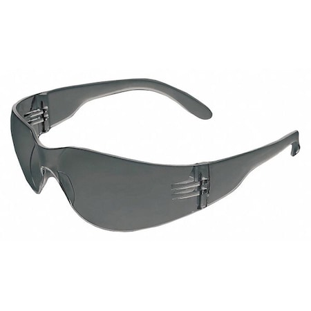 Safety Glasses, Gray Polycarbonate Lens, Anti-Fog, Scratch-Resistant