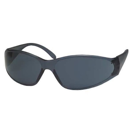 Safety Glasses, Gray Polycarbonate Lens, Anti-Fog, Scratch-Resistant
