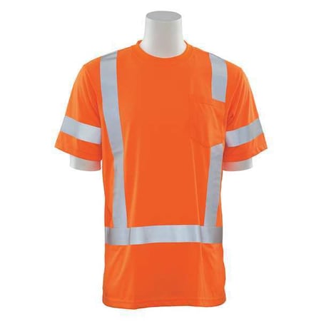 T-Shirt,Class 3,Hi-Viz,Orange,2XL