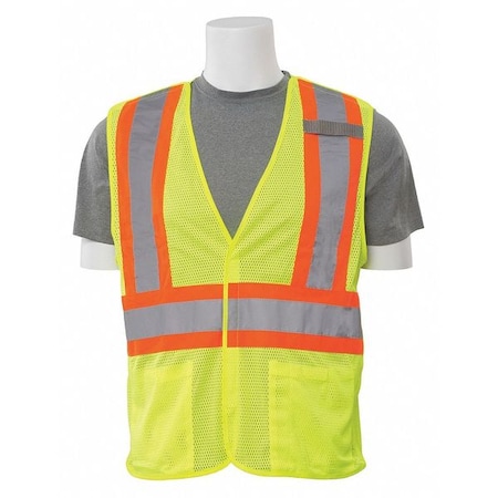 Vest,Break-Away,Hi-Viz,Lime,3XL