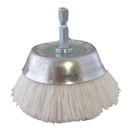 Cup Brush, White, 2-1/2