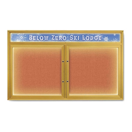 Corkboard,Apricot/Gold,60x36