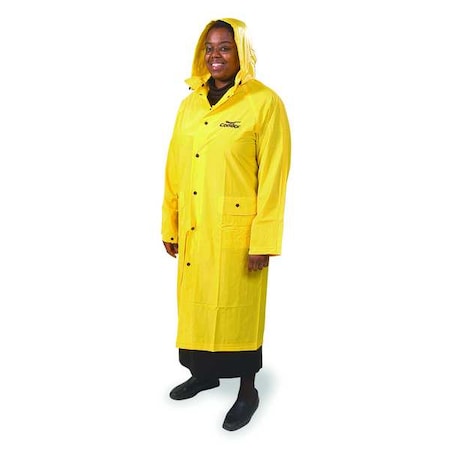 Raincoat With Detachable Hood,Yellow,L