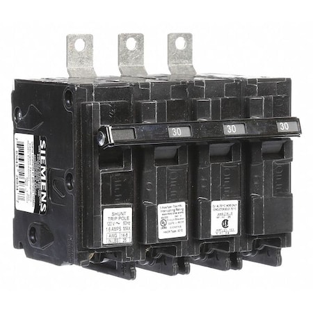 Miniature Circuit Breaker, 30 A, 120/240V AC, 3 Pole, Bolt On Mounting Style, BL Series
