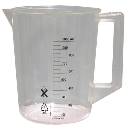 Beaker,Handle,1000mL,Polymethylpentene