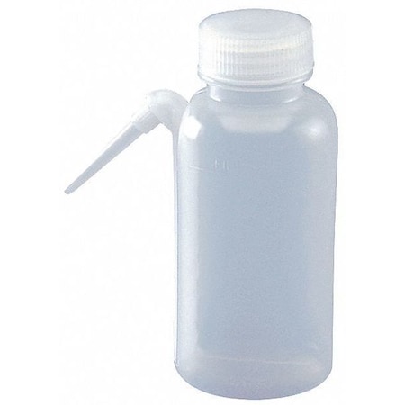 Wash Bottle,Integrated Spout,4 Oz.,Clear