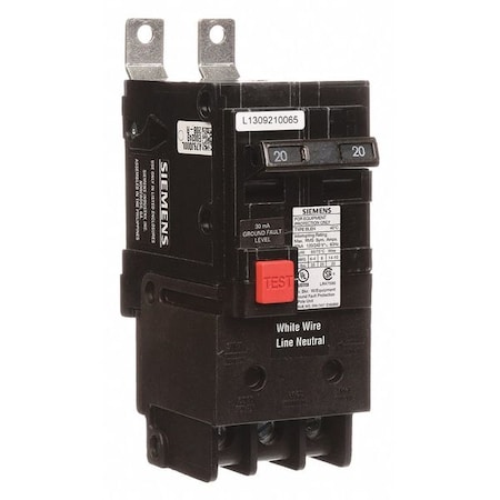 Miniature Circuit Breaker, 20 A, 120/240V AC, 2 Pole, Bolt On Mounting Style, BLE Series