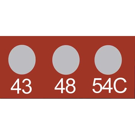 Non-Rev Temp Indicator,Mylar,PK10