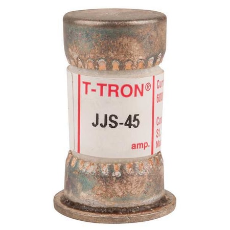 Fuse, Fast Acting, 45 A, JJS Series, 600V AC, Not Rated, 1-9/16 L X 13/16 Dia