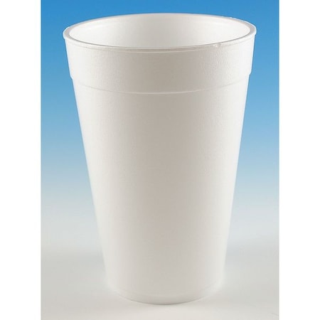 Disposable Cold/Hot Cup 32 Oz. White, Foam, Pk500