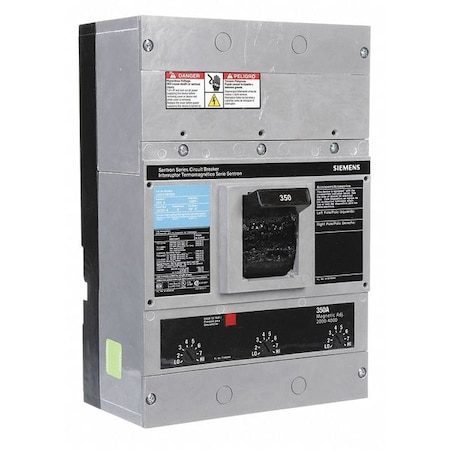 Molded Case Circuit Breaker, 350 A, 240V AC, 3 Pole, Free Standing Lug In Mounting Style