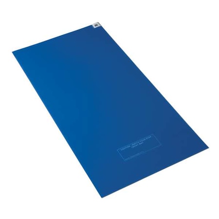 Tacky Mat,Blue,36 X 45 In,PK4