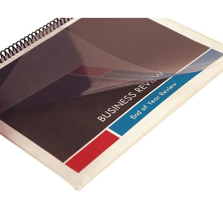 Binding Covers,Plastic,Clear,PK100