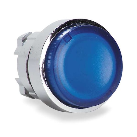 Illuminated Push Button Operator, 22 Mm, Blue