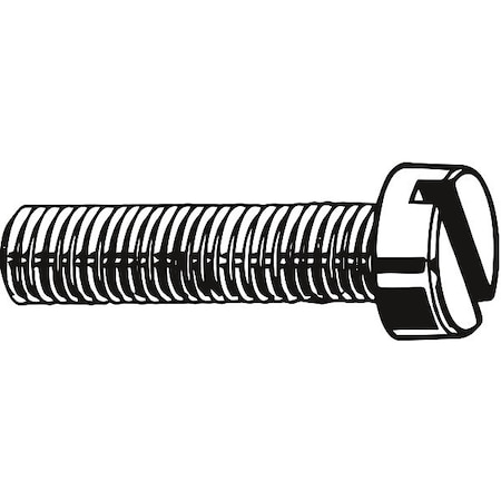 #2-56 X 3/16 In Phillips Flat Machine Screw, Plain 18-8 Stainless Steel, 100 PK