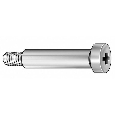 Precision Shoulder Screw, #8-32 Thr Sz, 3/16 In Thr Lg, 1/4 In Shoulder Lg, 18-8 Stainless Steel