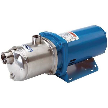 Booster Pump, 2 Hp, 208 To 240/480V AC, 3 Phase, 1-1/4 In NPT Inlet Size, 5 Stage