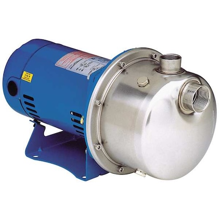 Booster Pump, 1 Hp, 208 To 240/480V AC, 3 Phase, 1-1/4 In NPT Inlet Size, 1 Stage