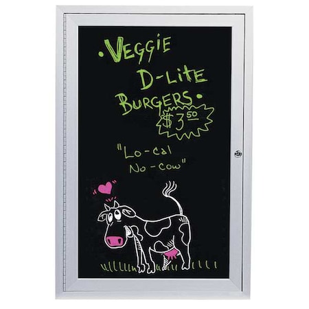 Enclosed Wet/Dry Erase Board 36x24, Melamine