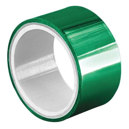 Metalized Film Tape,Green,1/4In X 5Yd