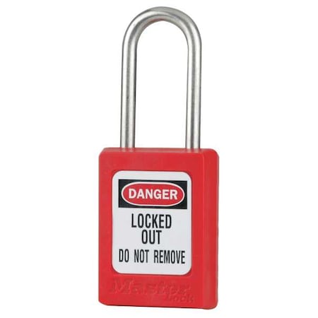 Lockout Padlock,KA,Red,1-13/16H,PK3