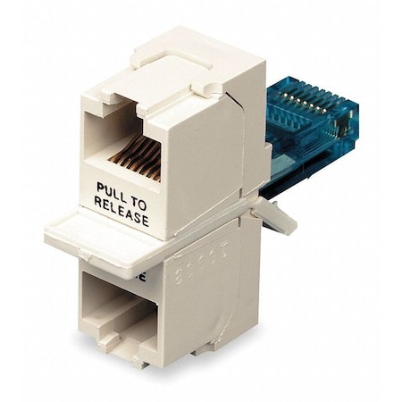 Hubbell BR851B Network Connector Adapter - 2 X RJ-45 Network Female - 1 X RJ-45 Network Male