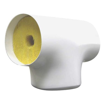 4 Fiberglass Tee Pipe Fitting Insulation, 1 Wall