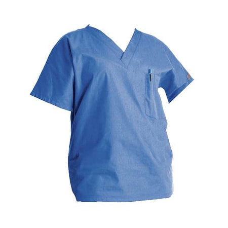 Scrub Shirt,L,4.25 Oz.,Blue