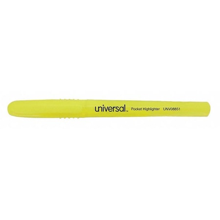 Highlighter, Chisel Tip, Fluorescent Yellow PK12