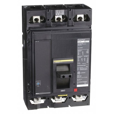 Molded Case Circuit Breaker, 800 A, 600V AC, 3 Pole, Lug In/Lug Out Mounting Style, MG Series