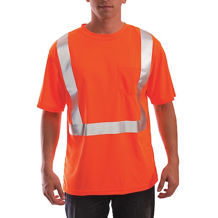 Small Short Sleeve Hi-Vis T-Shirt, Orange
