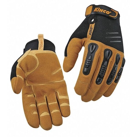 Mechanics Gloves, M, Tan/Brown, Double Layer, MiraX2/Form/Spandex