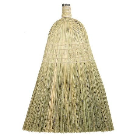14 In Sweep Face Broom Head, Stiff, Natural, Natural