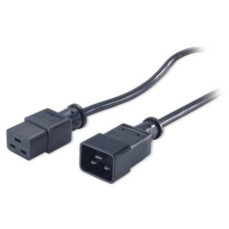 Power Cord, IEC 320 C20, H05VV-F, 2 Ft., 1.5mm