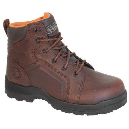 Size 10 Men's 6 In Work Boot Composite Work Boot, Brown