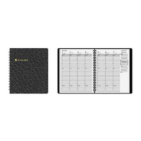 Planner,Weekly,6-7/8 X 8-3/4in,Black