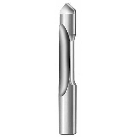 Router Bit, HSS, 1/4 D, 3/4 Cut L, 1 Flute