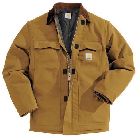 Men's Brown Cotton Duck Coat Size 3XL