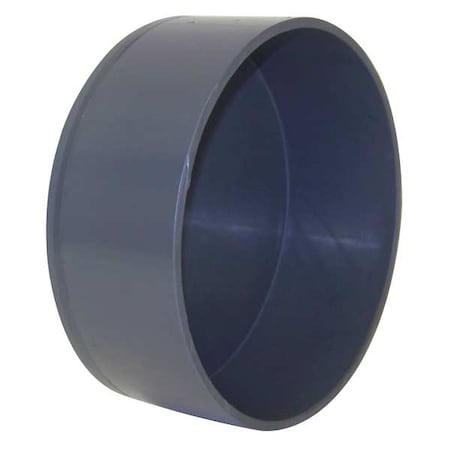 End Cap, 14 In Duct Dia, Type I PVC, 2-3/4 L X