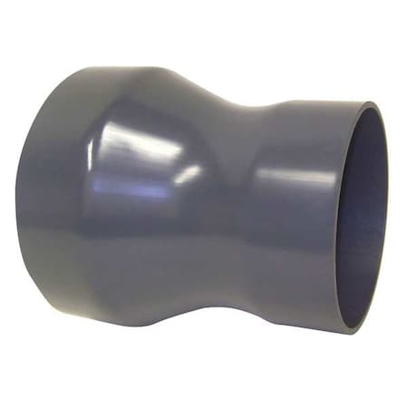 Reducer Coupling, 10 In X 8 In Duct Dia, Type I PVC, 8-5/8 L