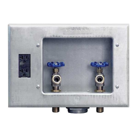 Washing Machine Outlet BoxGalvanizedDuplex Receptacle1/2