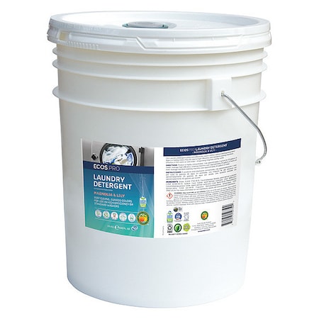 Laundry Detergent, High Efficiency (HE), Liquid, Bucket, 5 Gal, 320 Loads, Magnolia/Lily Fragrance