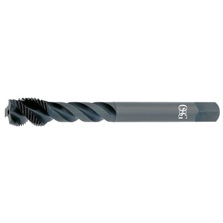 Spiral Flute Tap, M20-2.50, Modified Bottoming, 4 Flutes, Metric Coarse