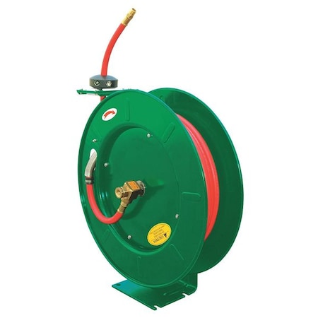 Spring Return Hose Reel, 1/2 In Hose Dia., 50 Ft Length, 300 Psi