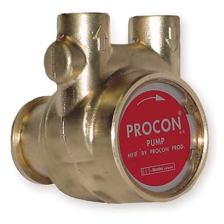 Pump, Rotary Vane, Brass, Max. Flow (GPH): 346