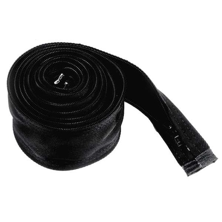 Cable Cover,Woven Nylon,3 Wide,10ft L
