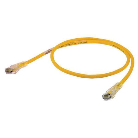 Ethernet Cable,Cat 6,Yellow,7 Ft.